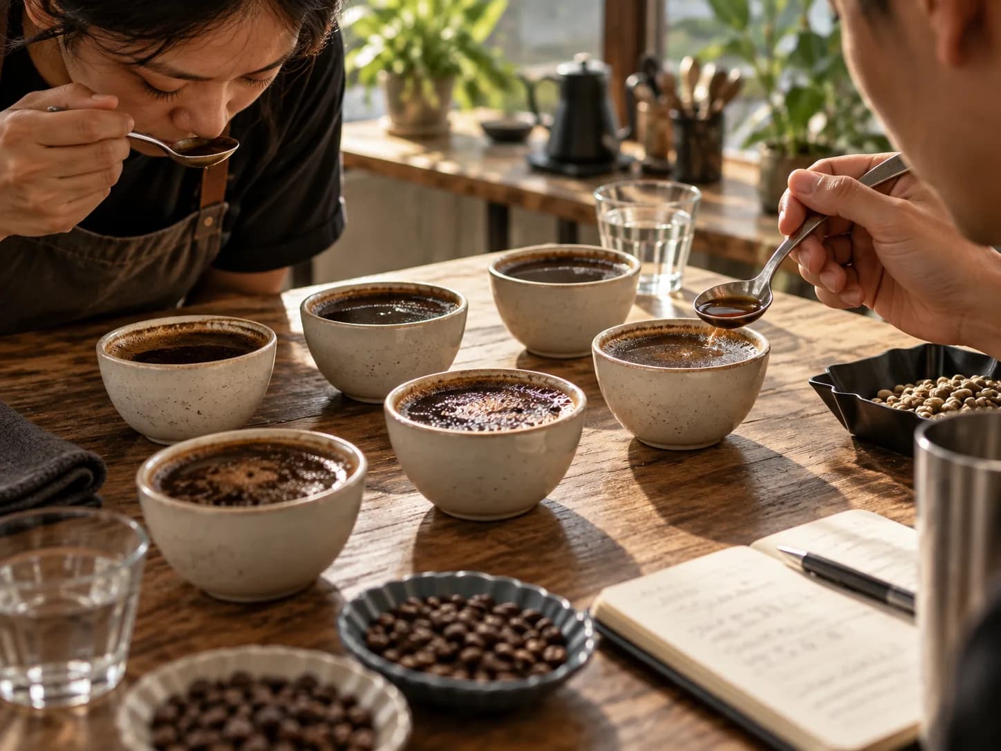 Coffee cupping and quality evaluation at OCC