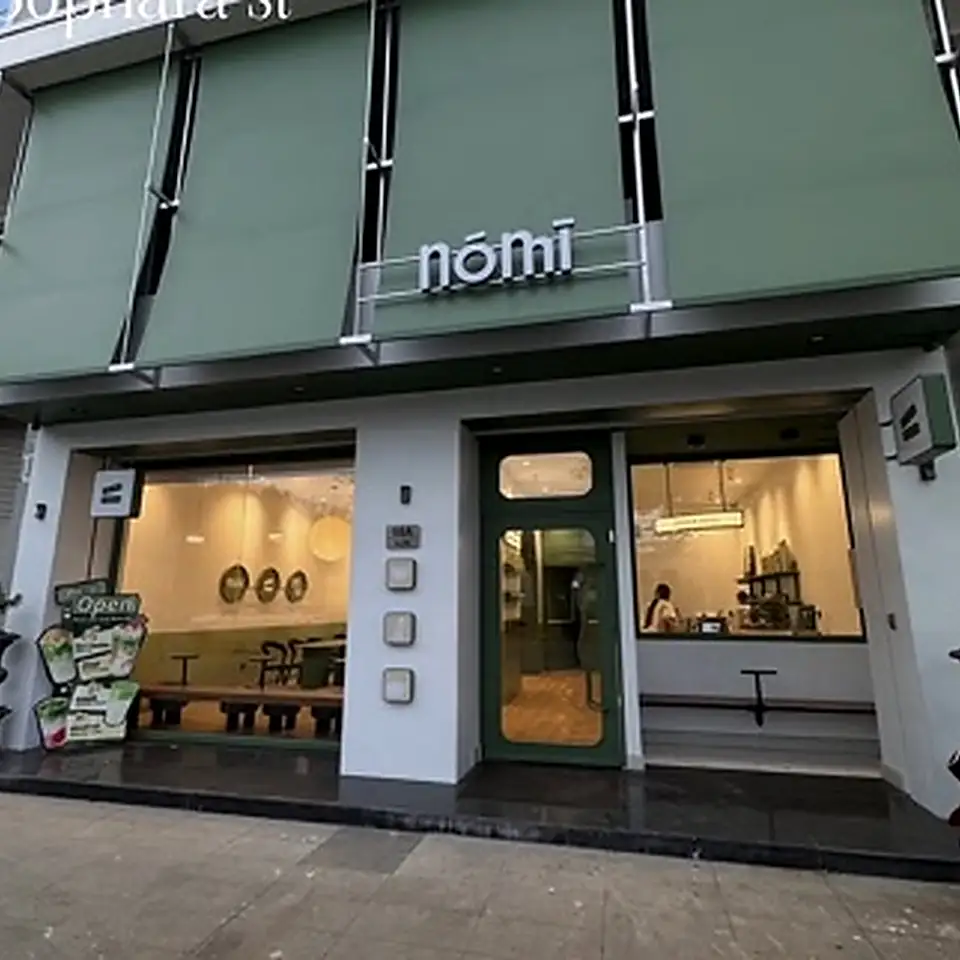Photo of NOMI Coffee & Matcha; source credit: Instagram @robthort · supplied screenshot