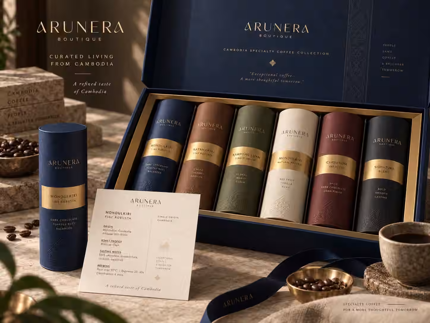 OCC and ARUNERA premium Cambodian coffee gift collection