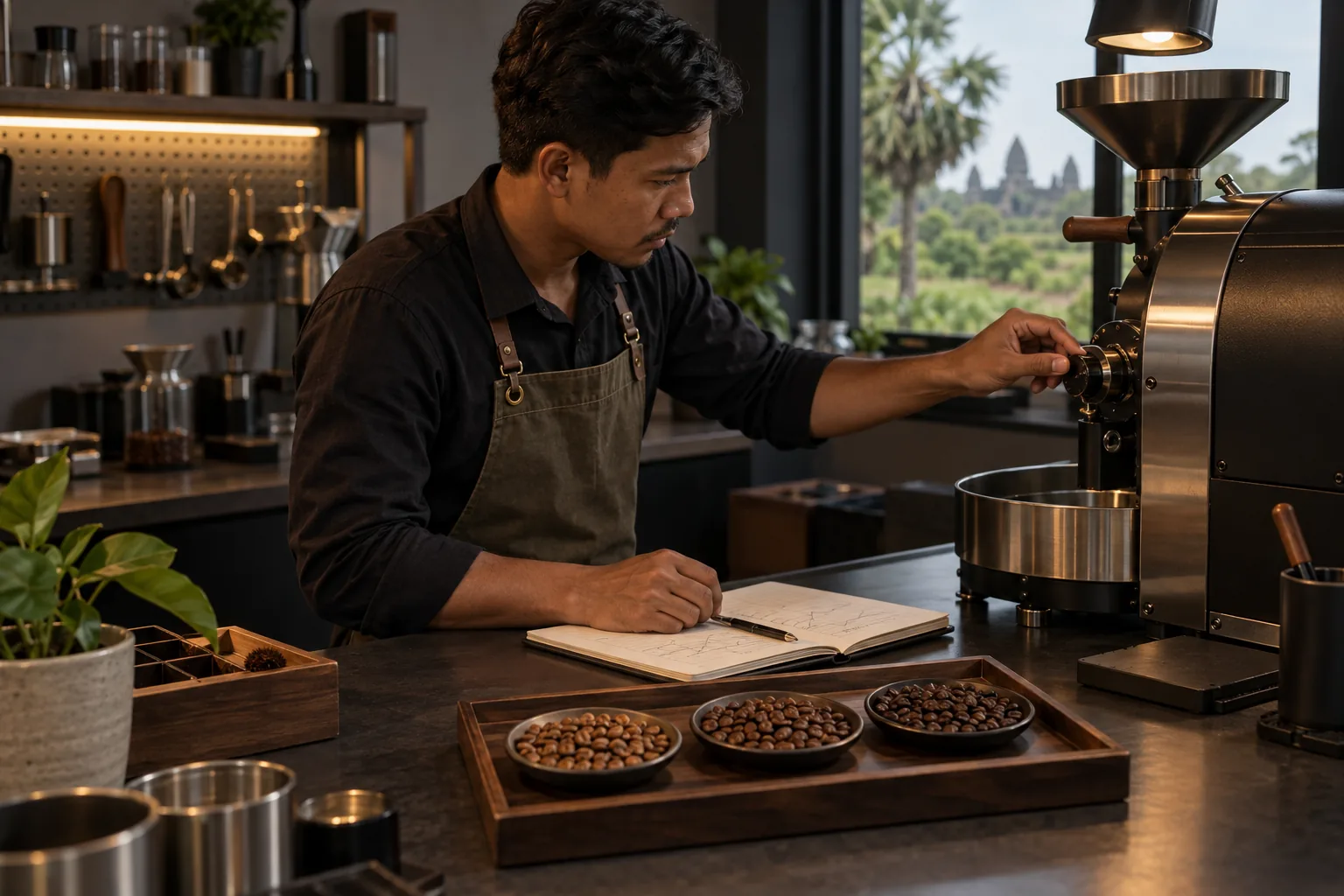 Cambodian coffee supplier samples assessed against wholesale buyer requirements
