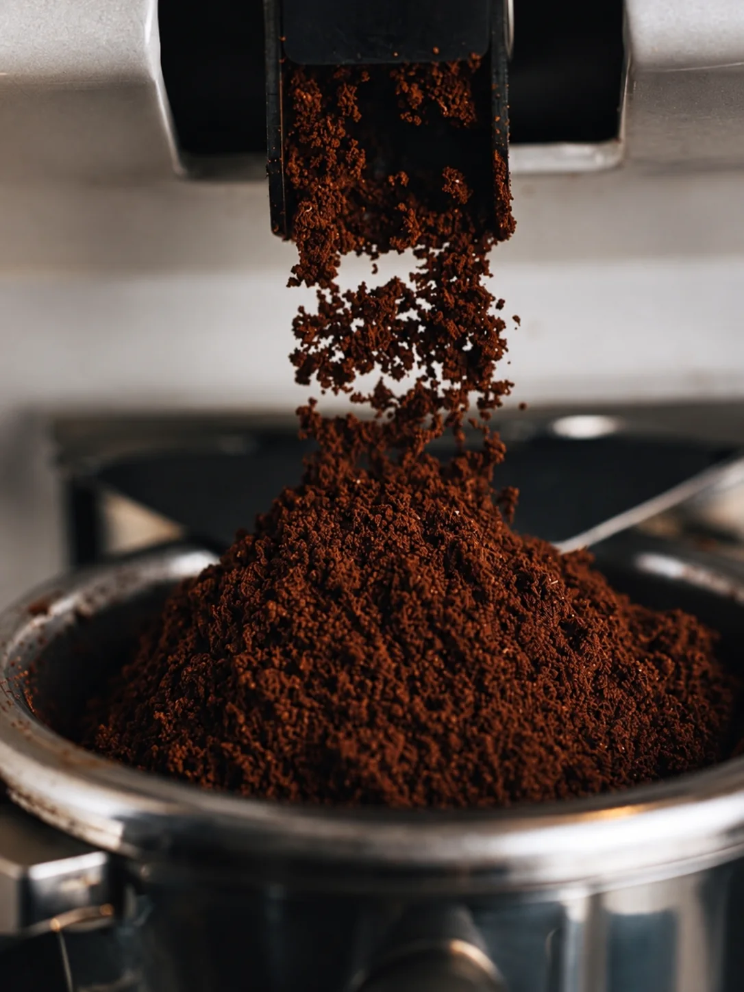 Ground coffee samples prepared for roast profile evaluation